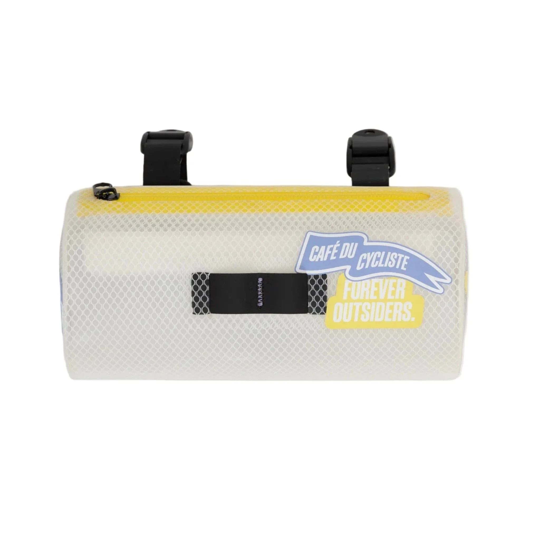 Café du Cycliste Handlebar Pouch Bag Banner Transparent White