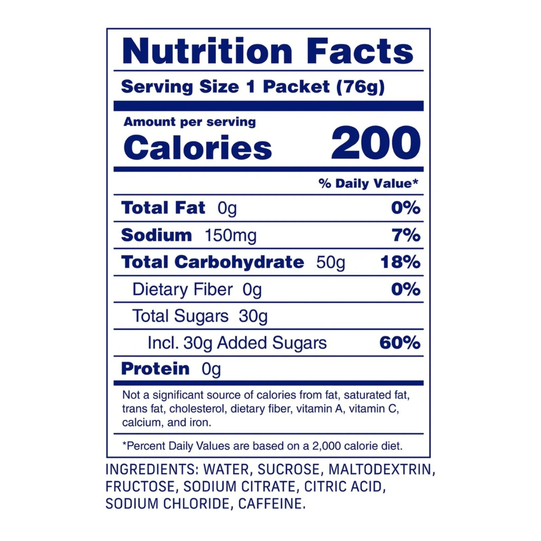 Carbs Fuel Caffeinated Original 50g Energy Gel Single - Image 3
