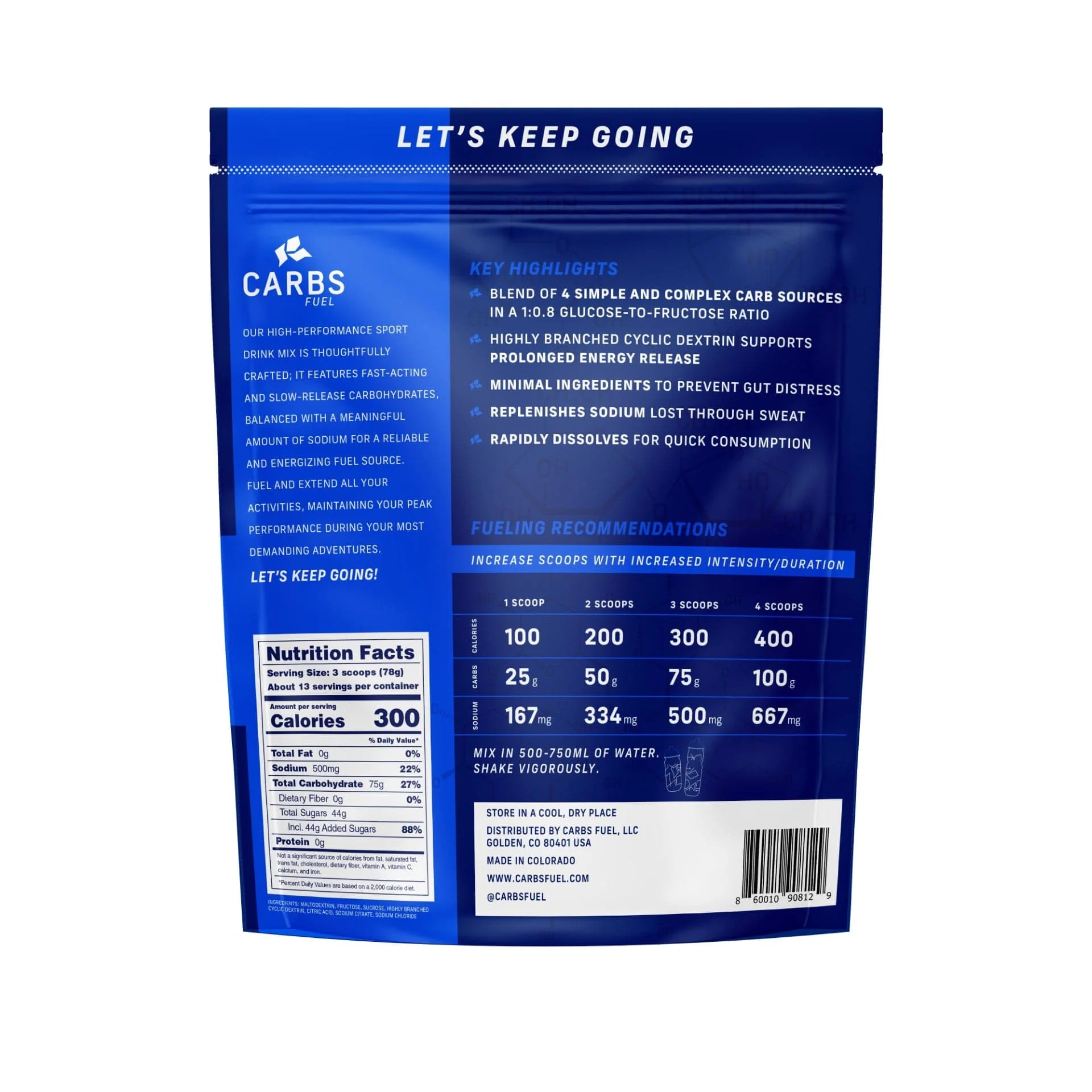 Carbs Fuel Sport Drink Mix - Image 2