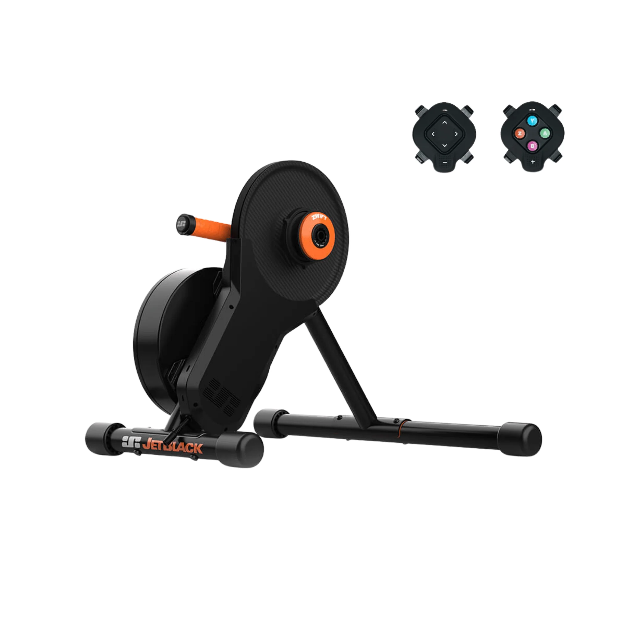 JetBlack Victory EMS Smart Trainer with Zwift Cog and Click