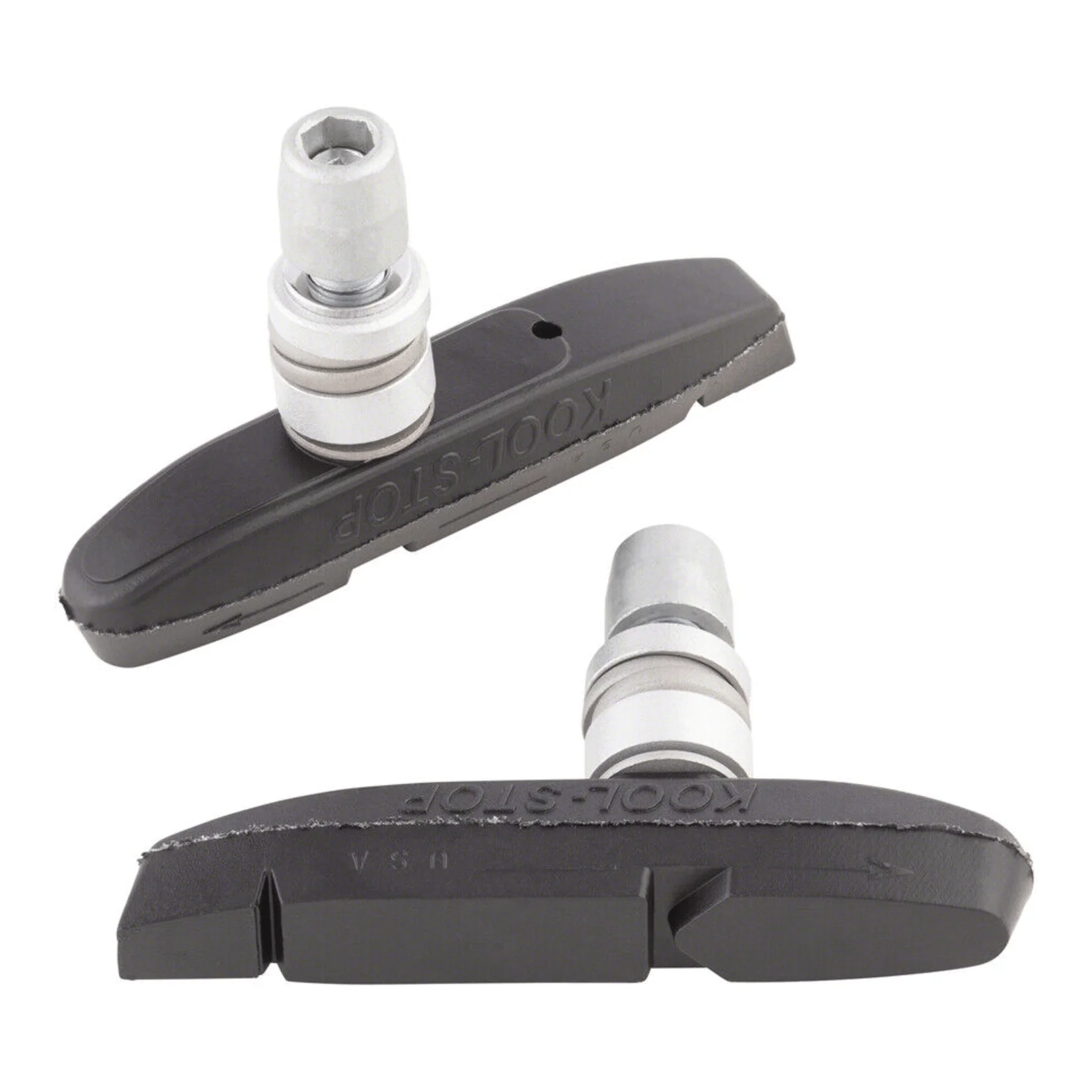 Kool-Stop Supra2 Threaded V-Type Brake Pads Black - Image 3