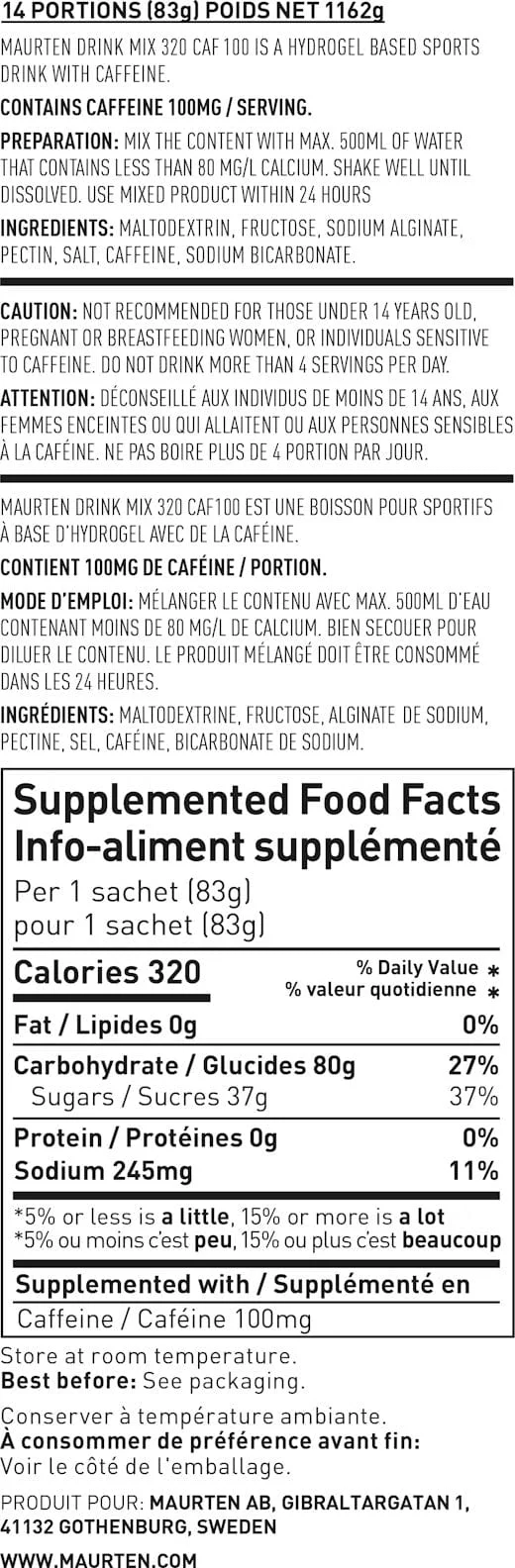 Maurten Drink Mix 320 Caf 100 Box of 14 - Image 4