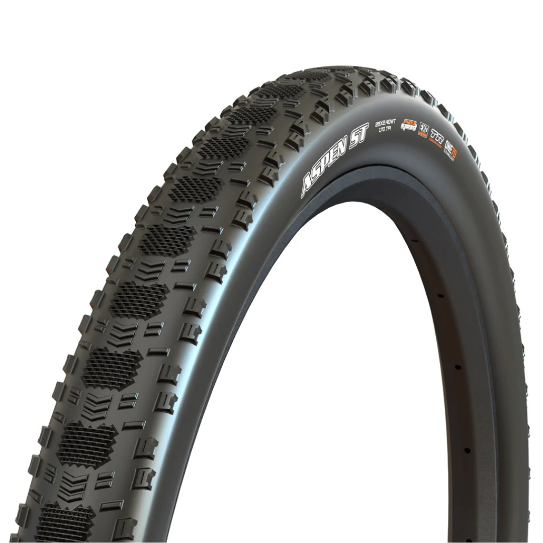 Maxxis Aspen ST Tubeless Tire, 29"x2.40 MaxxSpeed EXO 120TPI, Black