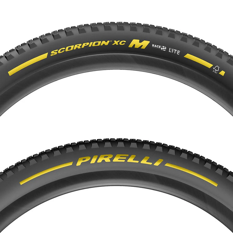 Pirelli Scorpion XC M Mountain Tire, 29x2.40, Folding, Tubeless Ready, SmartGRIP, ProWALL Yellow - Image 4