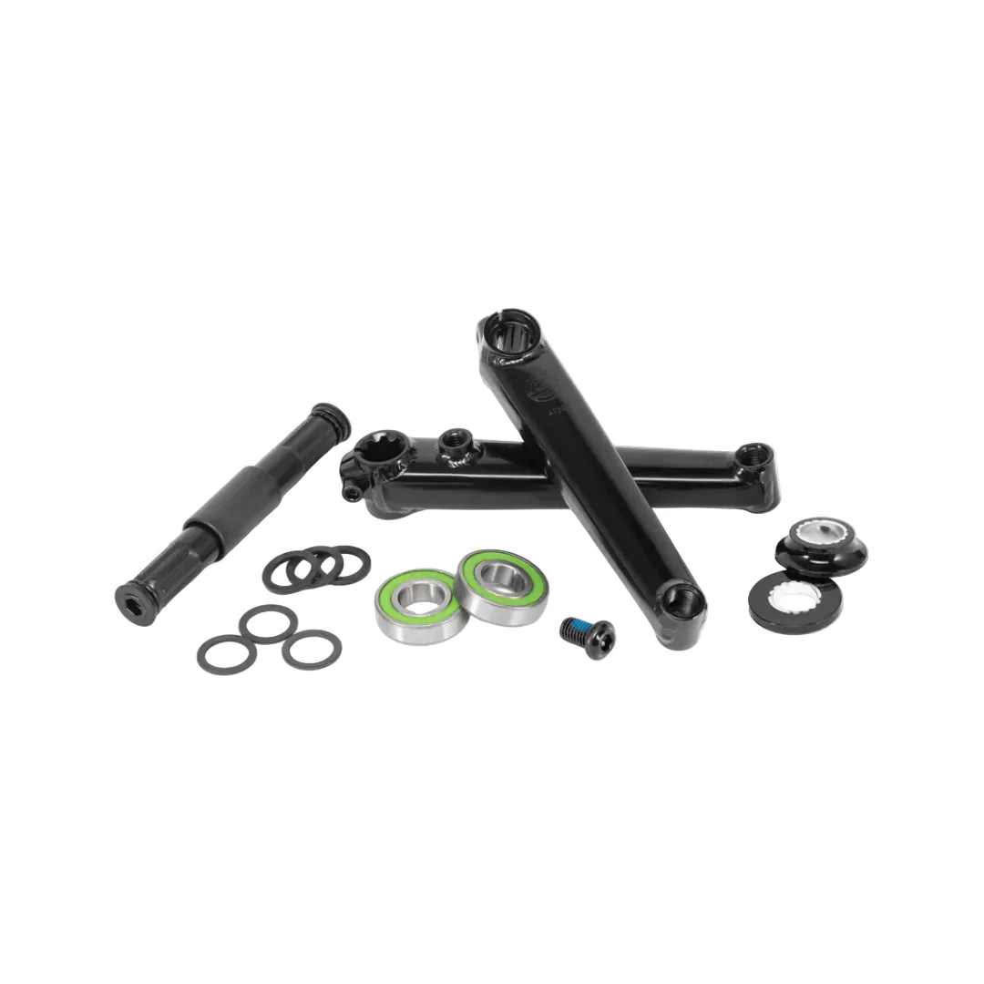 Salt Revo Crankset, Spindle: 19mm, 19mm, 175mm, Black, BMX, Set