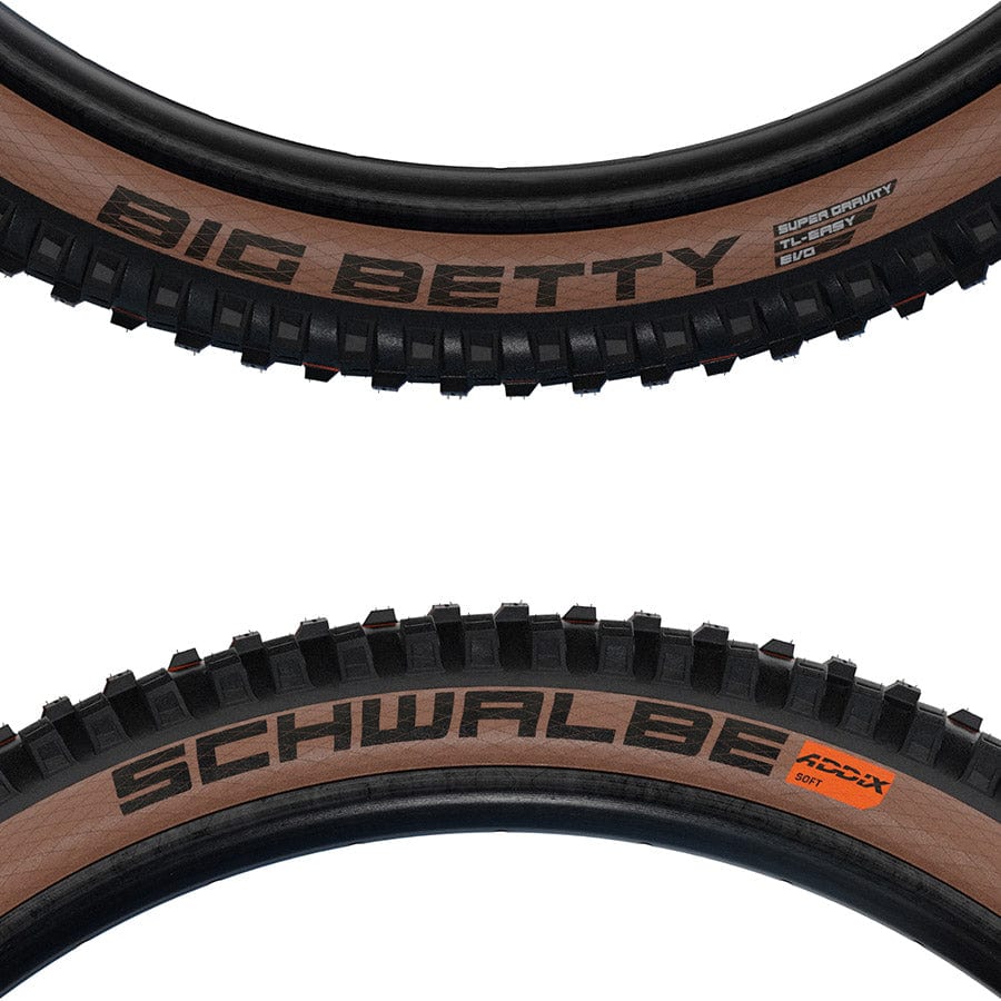 Schwalbe Big Betty Tire, 29''x2.40, Folding, Tubeless Ready, Addix Ultrasoft, Super Downhill, TL Easy, Black - Image 7