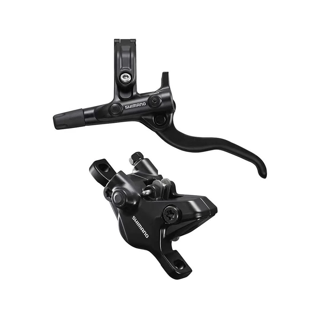 Shimano, Deore BL-M4100 / BR-MT410, MTB Hydraulic Disc Brake, Front, Post mount, Disc: Not included, Black