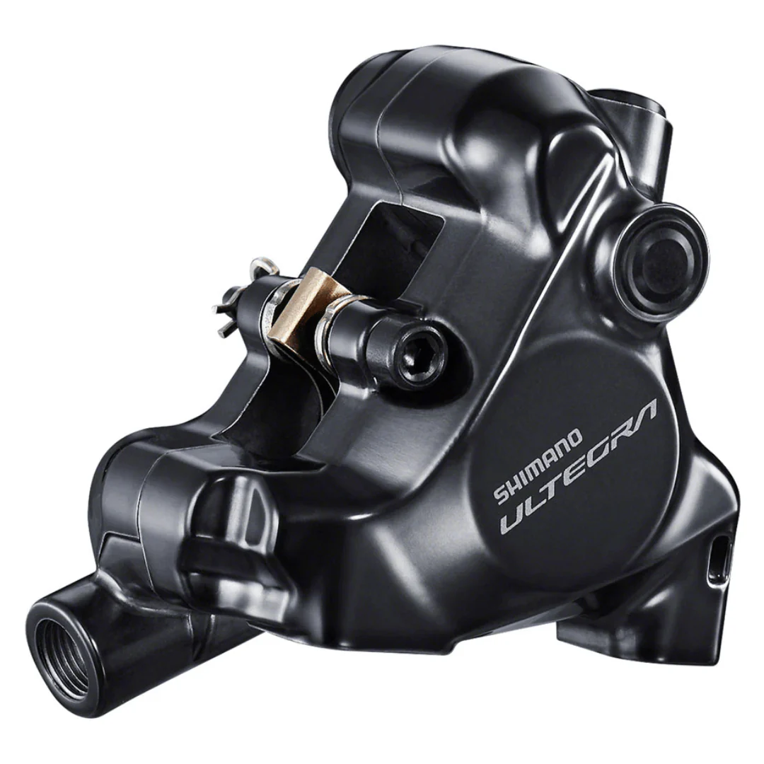 Shimano Ultegra BR-8170 Hydraulic Disc Brake Caliper - Front, Flat Mount, For 140/160mm Rotor, Finned Resin Brake Pads