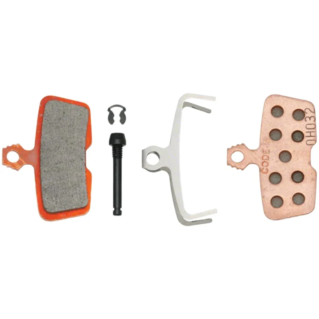 SRAM Code 2011+ Sintered Steel Powerful Disc Brake Pads W/O Spring - Bulk Single Pair