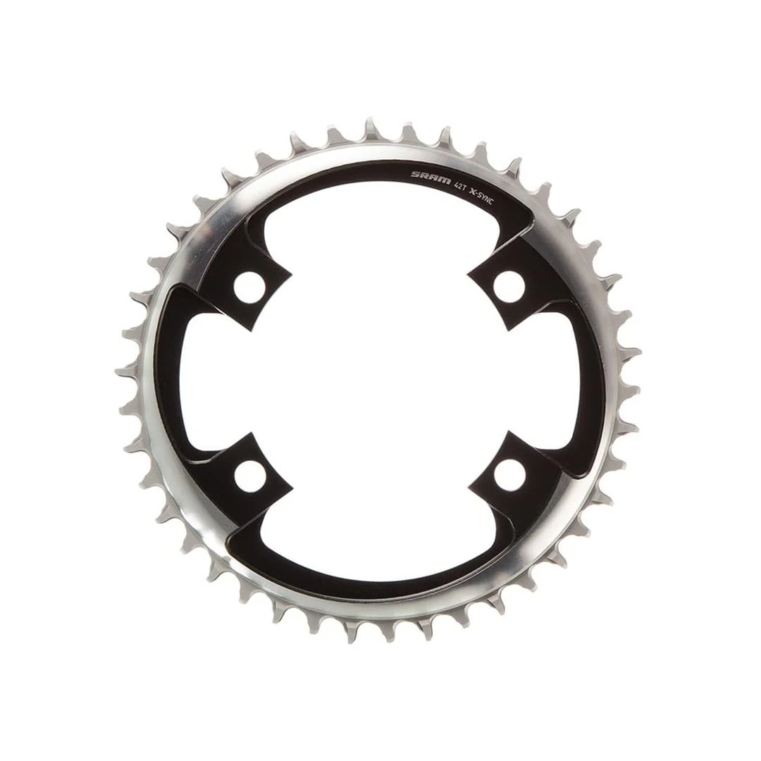 SRAM Chainring 42T, 4x107BCD, X-SYNC2, 12 Speed, Grey