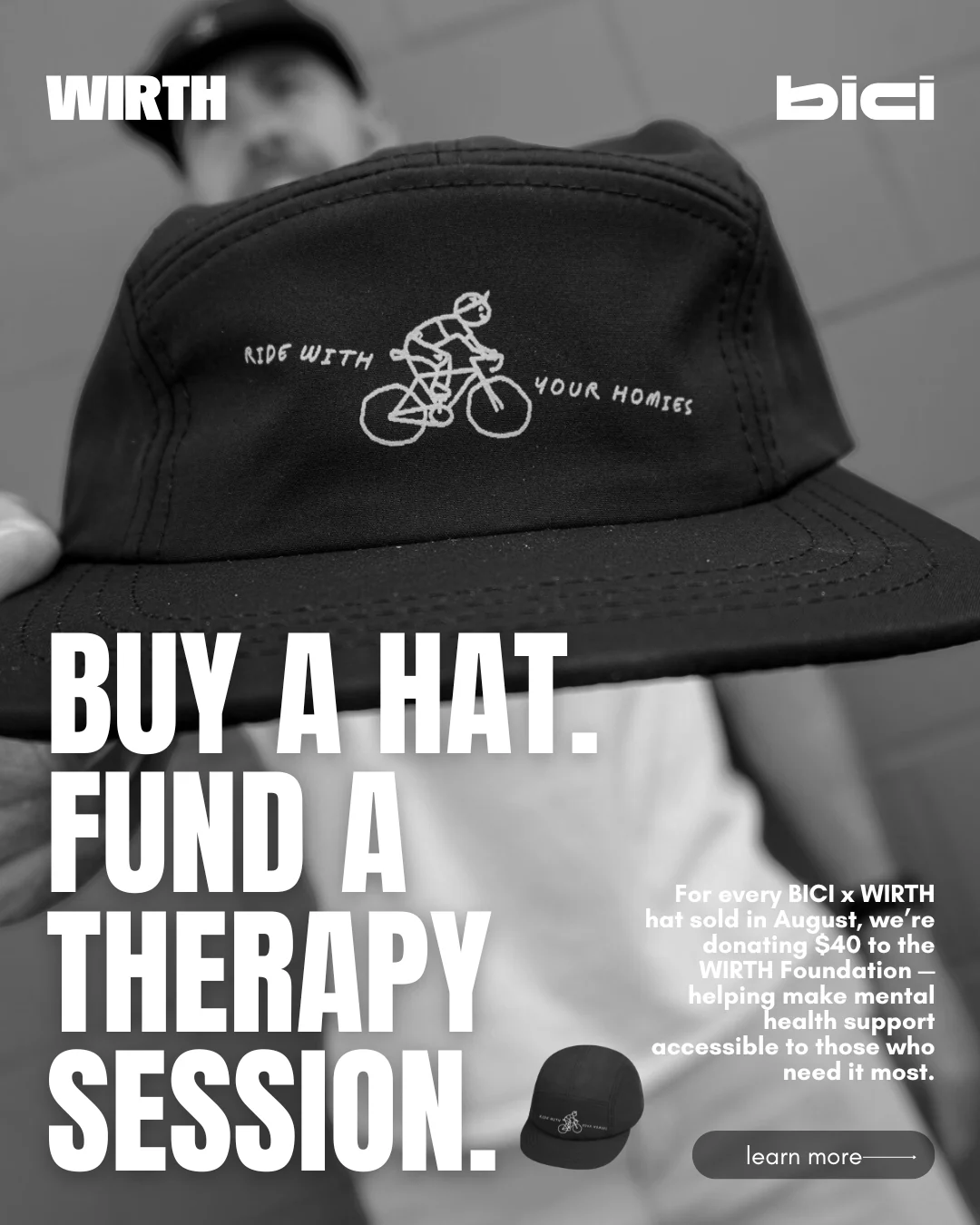 WIRTH Bici Ride With Your Homies Hat - Image 3
